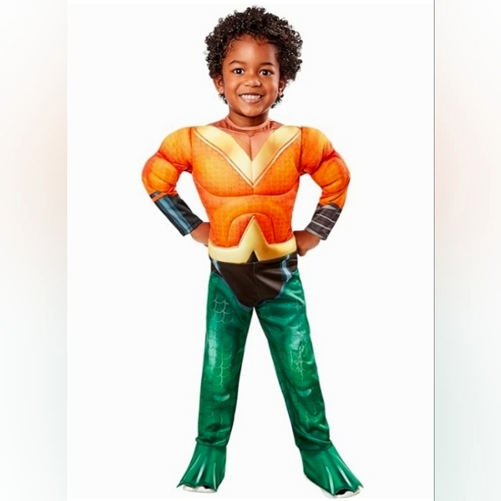 ☆SHIPS ASAP☆NWT DC League of Super Pets☆Toddler 4T unisex "Aquaman" Costume☆